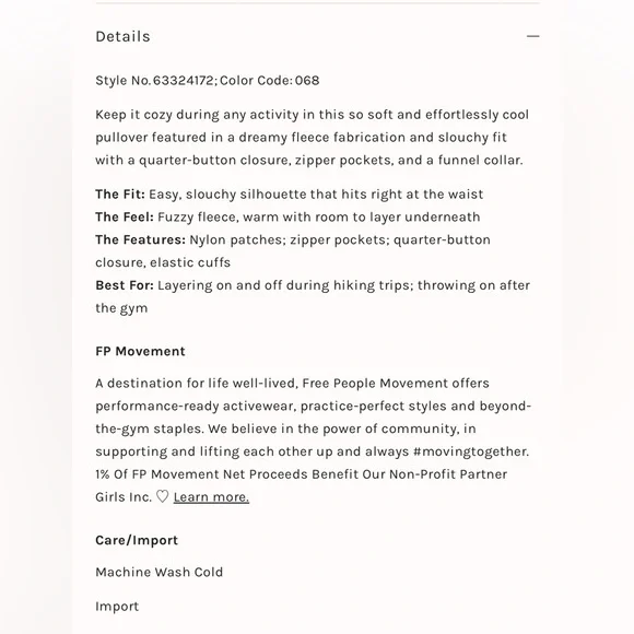 NEW Free People Movement Hit The Slopes Printed Hearts Pullover Fleece Jacket L - Picture 14 of 14